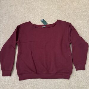 Women's Burgundy Sweatshirt